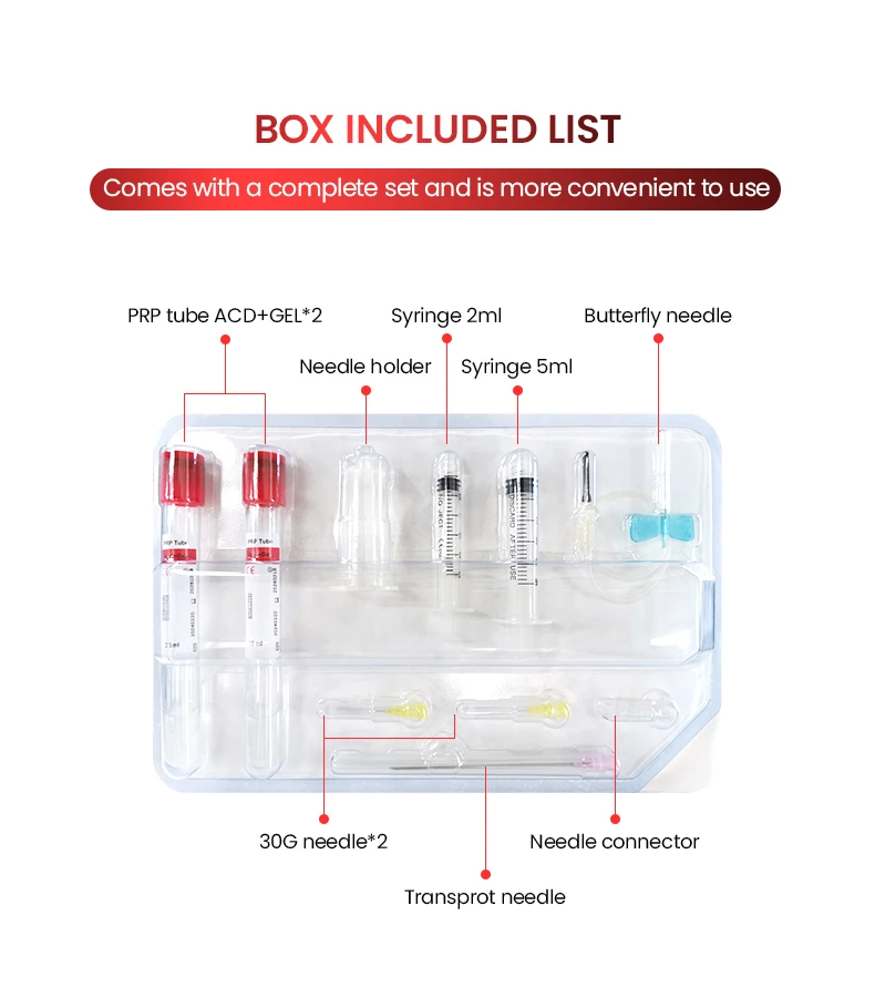 Kit cor&eacute;en de tubes PRP gel biotine ACD 15&nbsp;ML