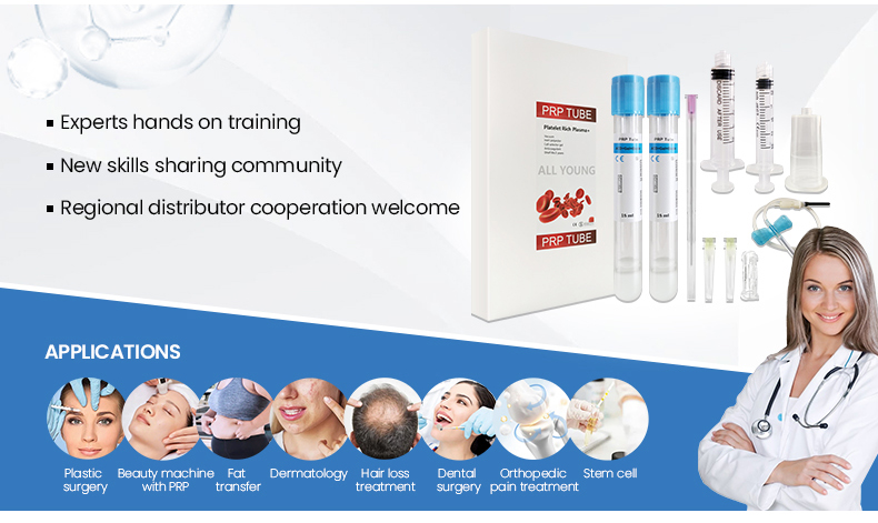 Kit coréen de tubes BiotinPRP gel ACD 15ML