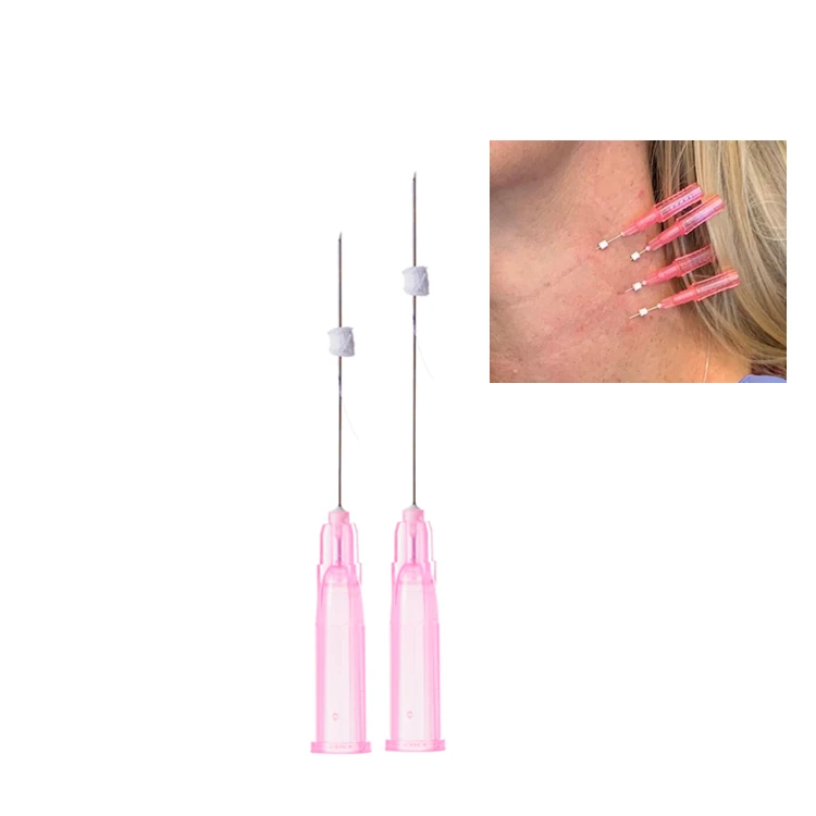 Fil mono PLLA r&eacute;sorbable 26G 27G 29G 30G pour raffermir la peau