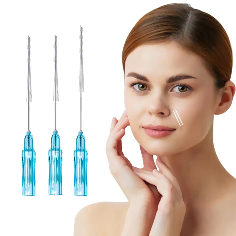 Rajeunissement de la peau et restauration du volume du visage et du cou &agrave; fils multiples PLLA st&eacute;ril