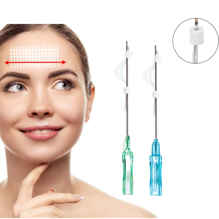 Rajeunissement de la peau et restauration du volume du visage et du cou &agrave; fils multiples PLLA st&eacute;ril