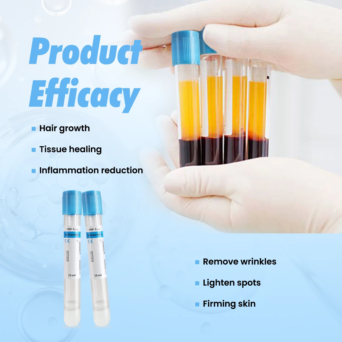 Tube PRP de biotine en gel ACD