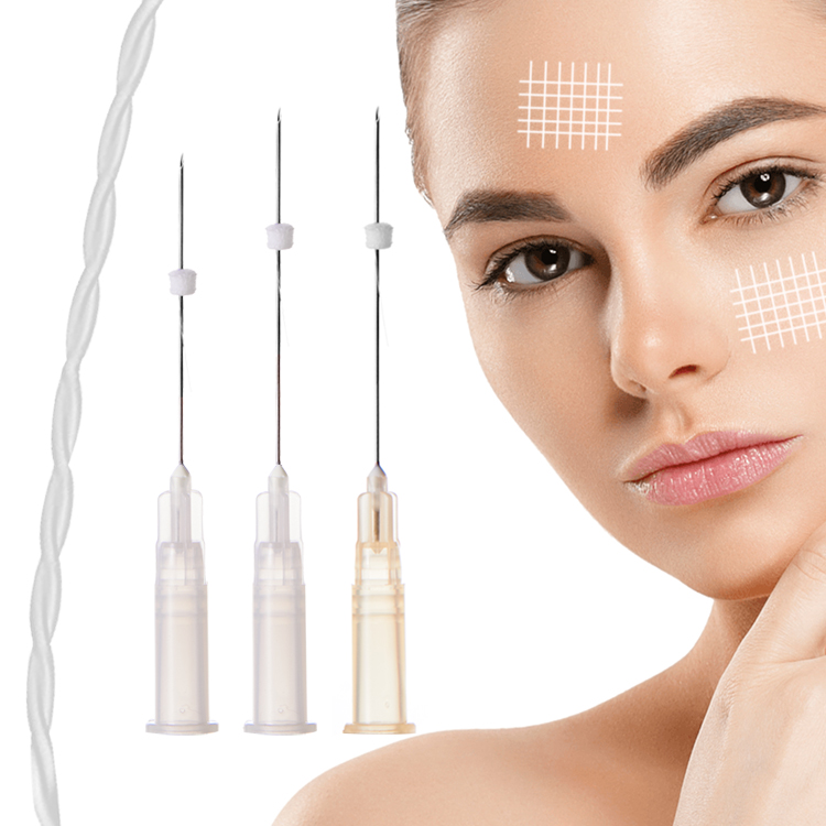 Fil tornade PLLA 26G 27G, forte Stimulation du collagène, raffermissement de la peau, Anti-vieillissement